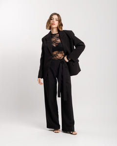 Blazer monopetto strutturato NERO  - 3182 slcT
