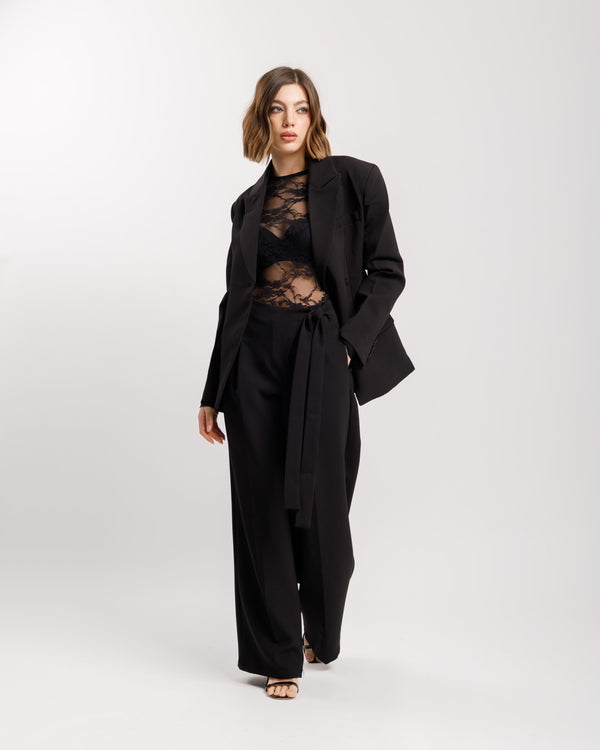 Blazer monopetto strutturato NERO  - 3182 slcT