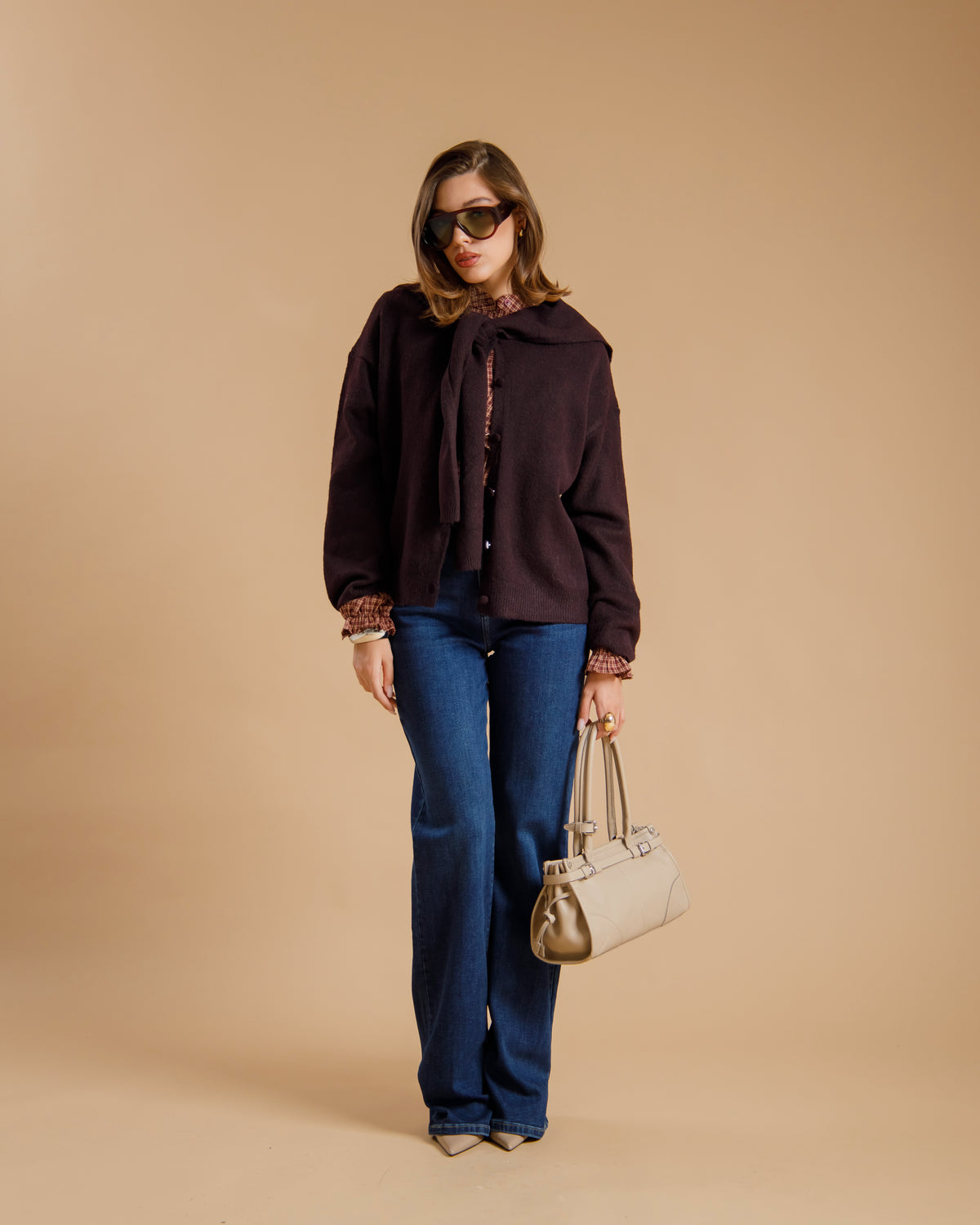 Cardigan doppio strato - AO8502