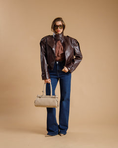 Bomber crop con colletto BORDEUAX - CV2223