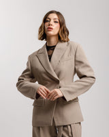 Blazer monopetto strutturato TORTORA - 3182 slcT