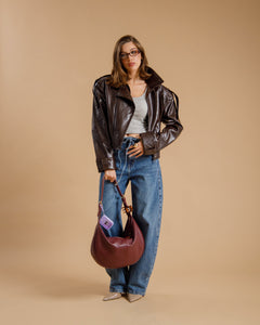 Jeans barrel fit con laccetto - 9641