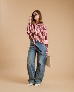 Maglia in viscosa con foulard - AO1706