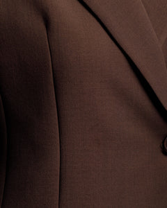 Blazer monopetto strutturato MARRONE- 3182 slc