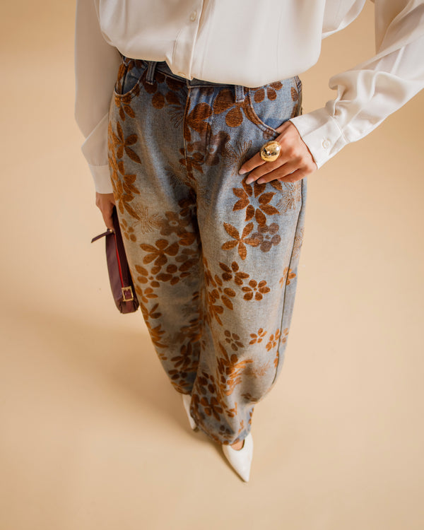 Jeans stampato ballon - 22591