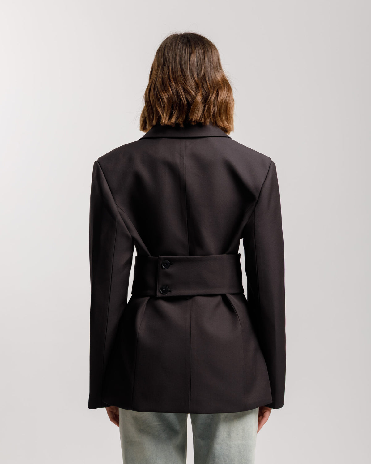 Blazer monopetto con fusciacca NERO - 3190 Slc