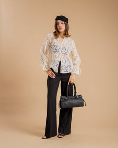 Camicia in pizzo PANNA - JM22828
