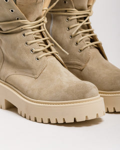 Anfibi in suede BEIGE CHIARO - 3000