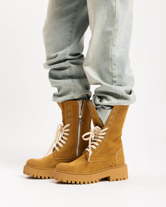 Anfibi in suede CAMEL - 3000