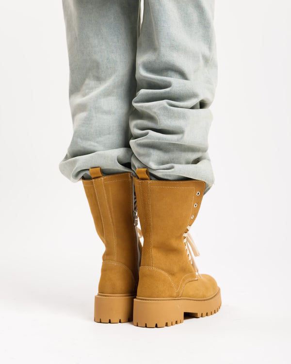 Anfibi in suede CAMEL - 3000