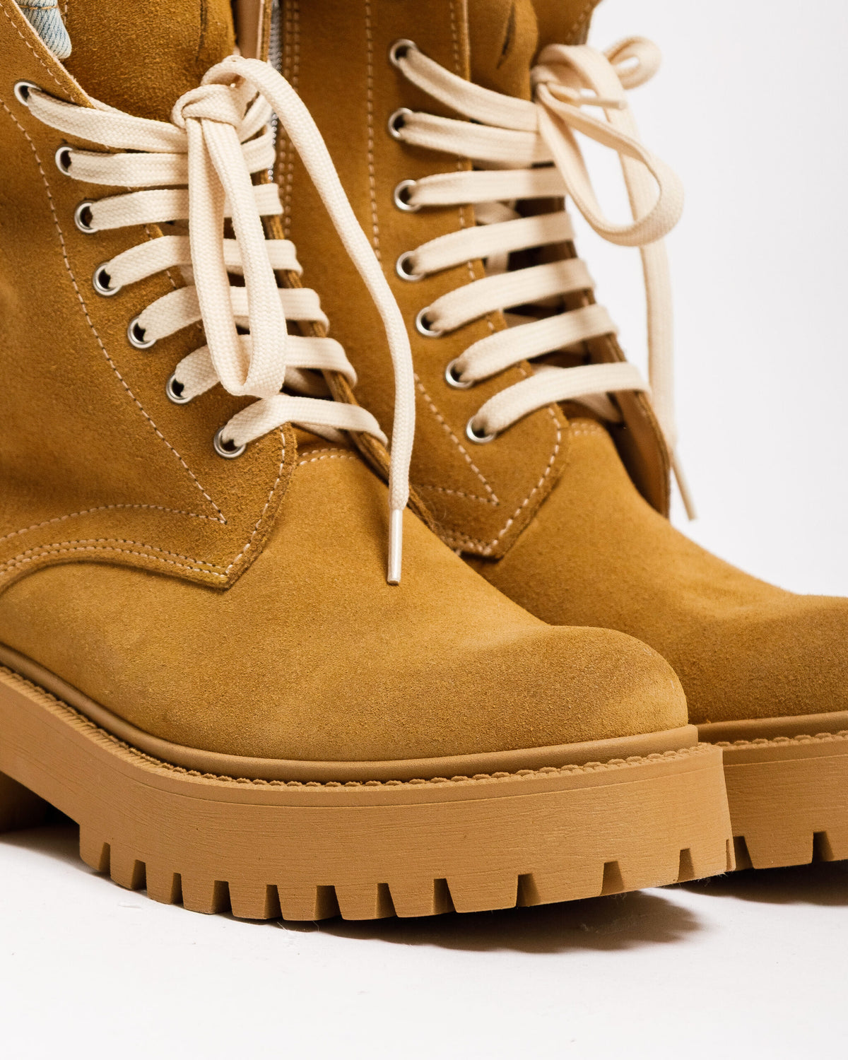 Anfibi in suede CAMEL - 3000