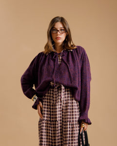Maglione in lana con laccetto - AO8503