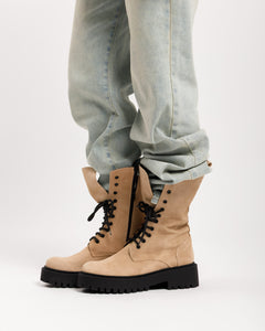 Anfibi in suede BEIGE - 3000