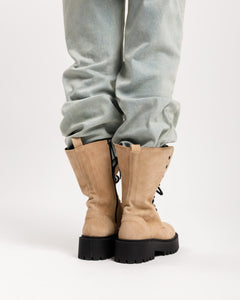 Anfibi in suede BEIGE - 3000