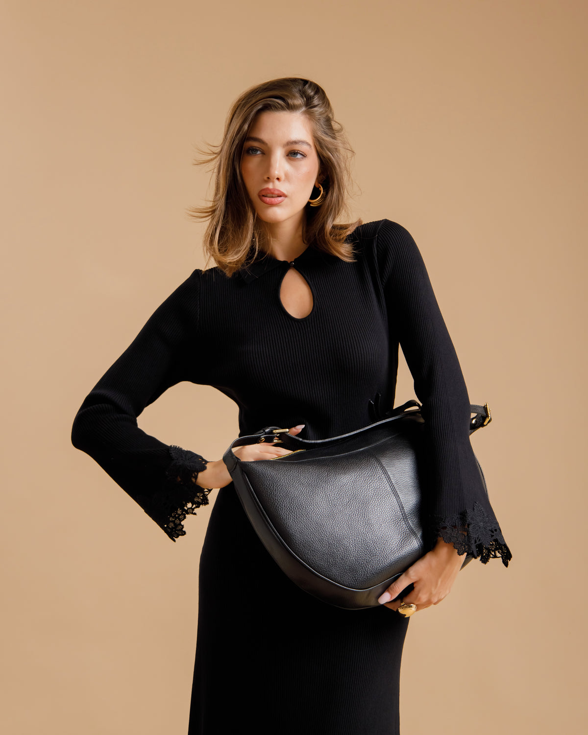 Abito midi in maglia - U80611