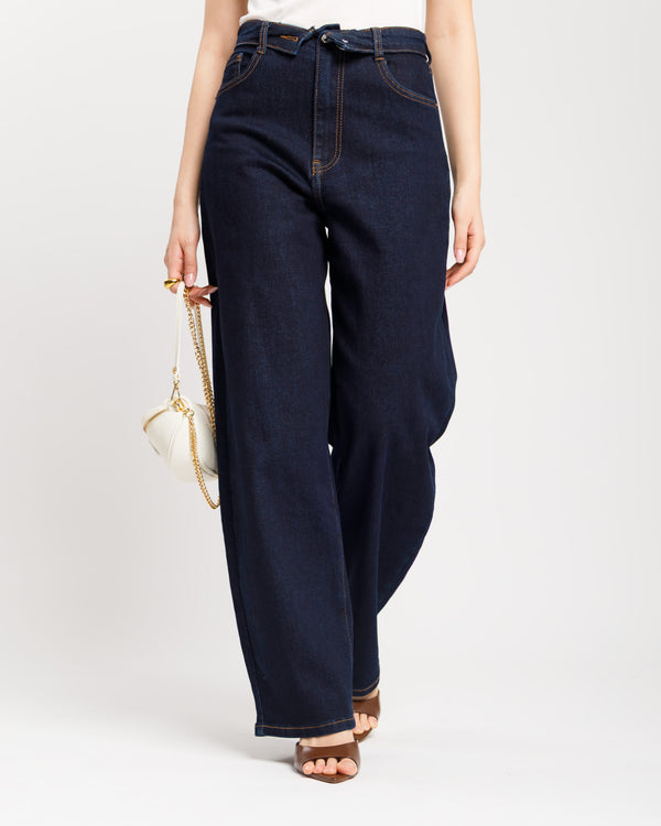 Jeans ballon con risvolto - 8963