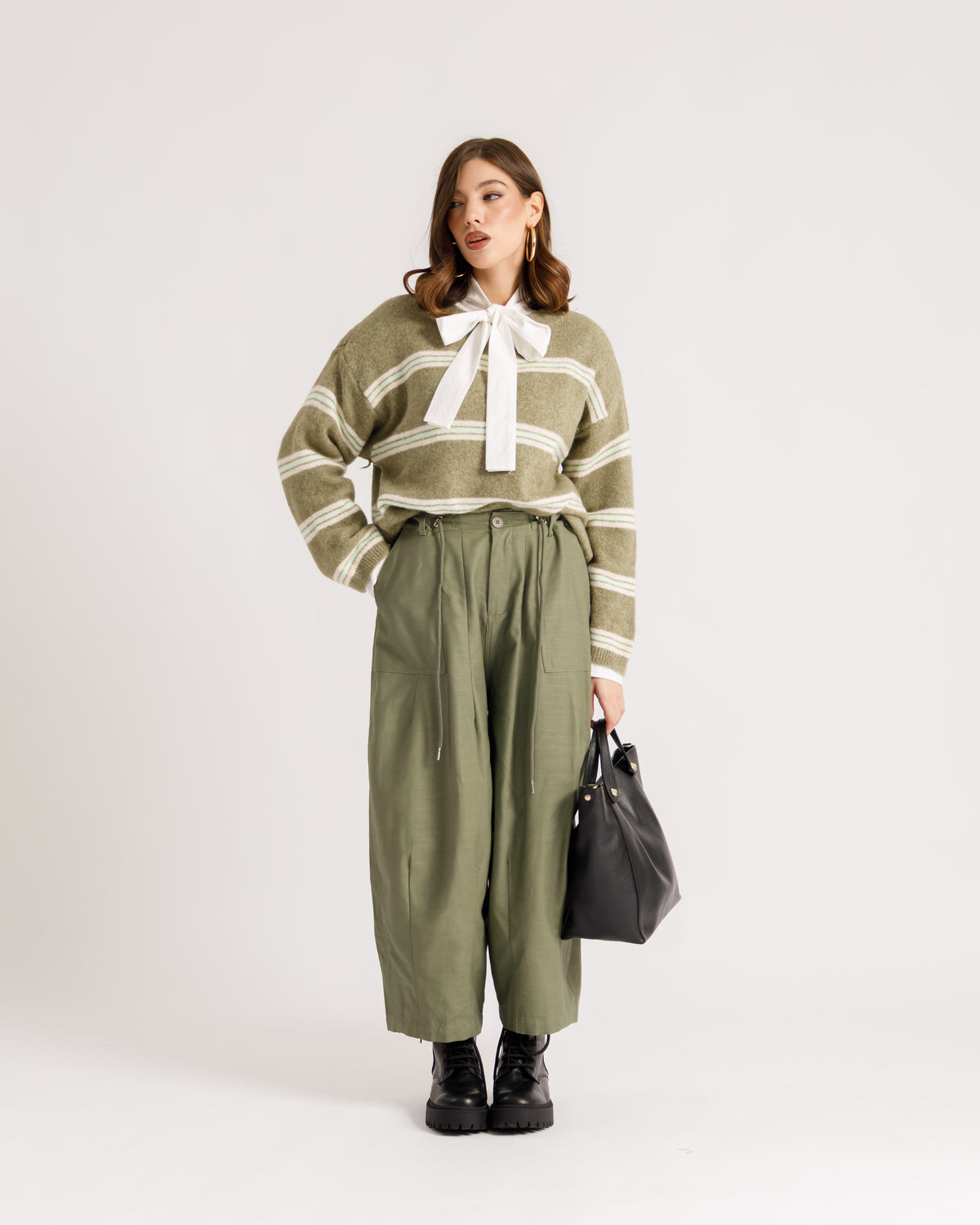Maglione in lana a righe - 3551