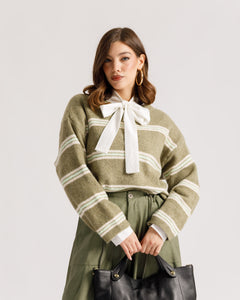 Maglione in lana a righe - 3551