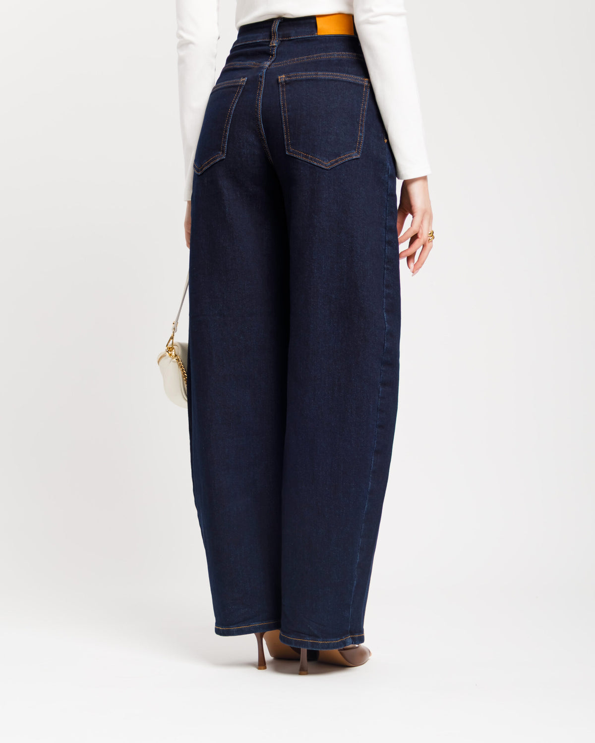 Jeans ballon cintura denim - 9353