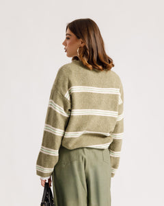 Maglione in lana a righe - 3551