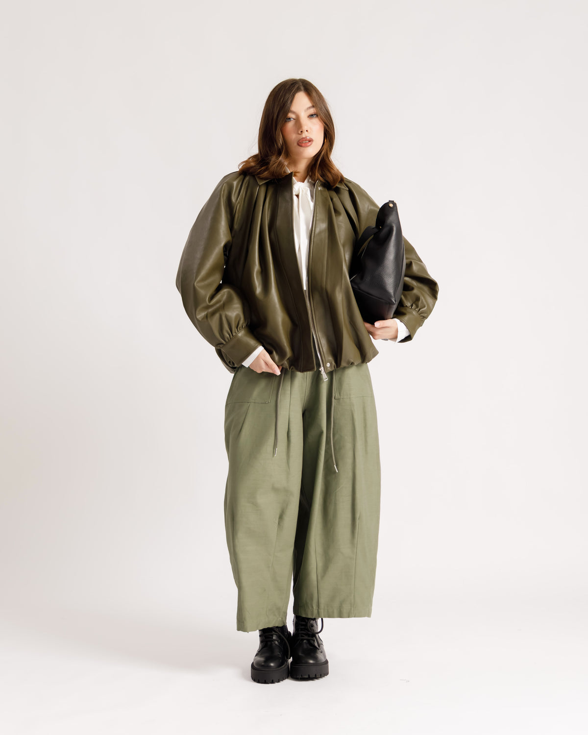 Pantaloni ampi coulisse - P16802
