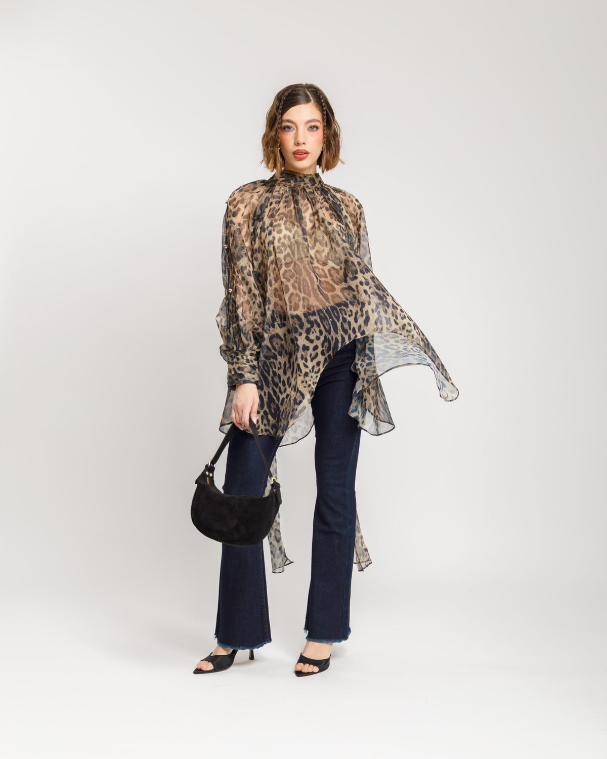 Camicia volume animalier - H13568