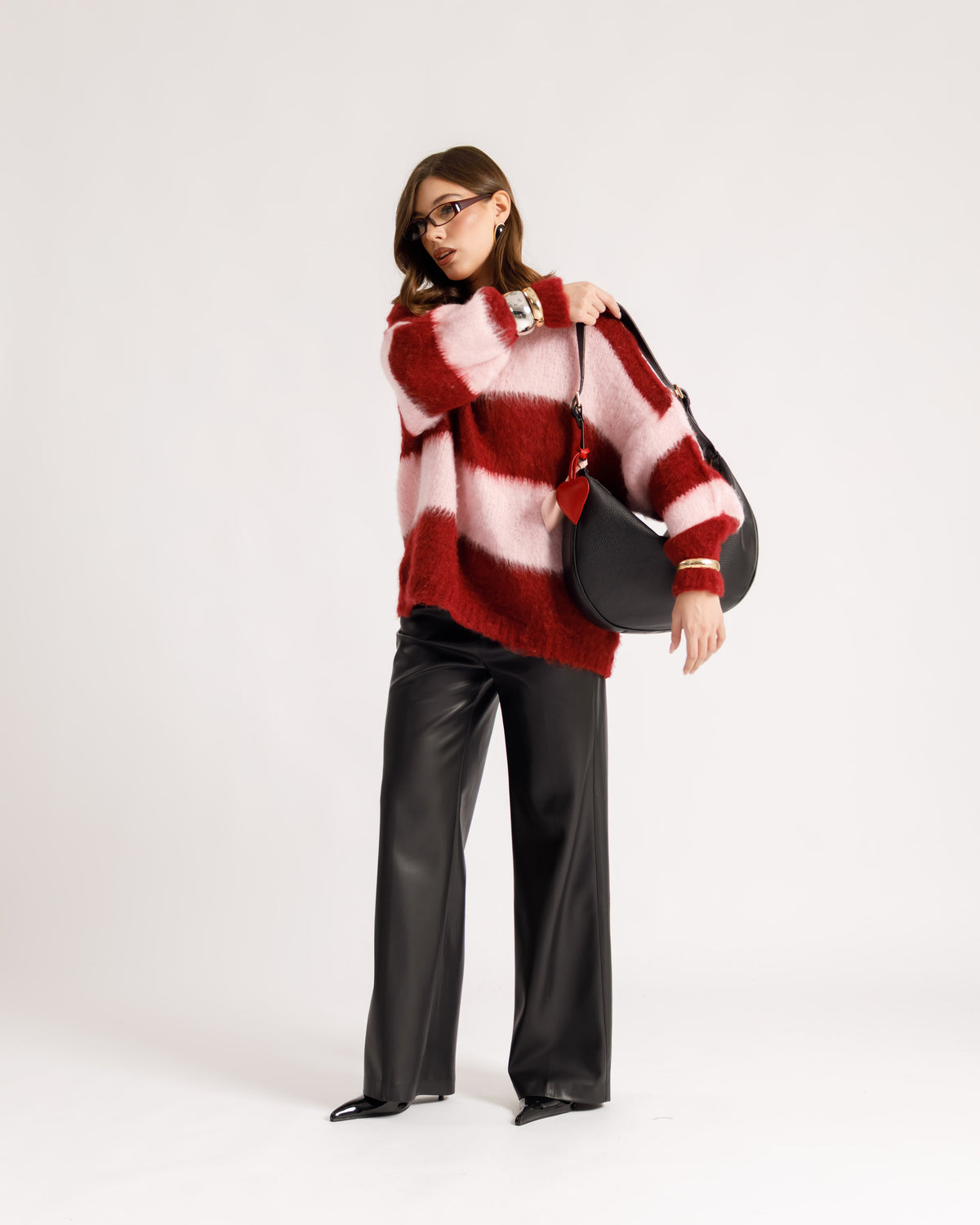 Maglione morbido a righe - T3470