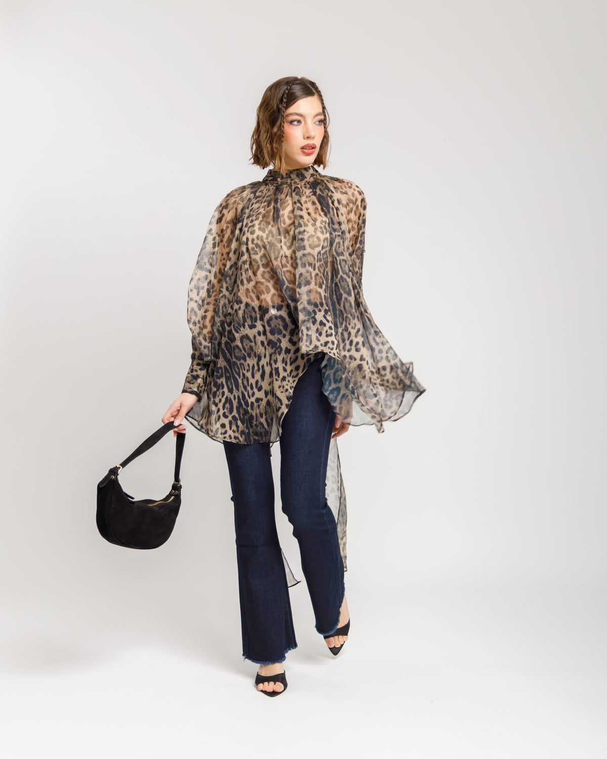 Camicia volume animalier - H13568