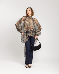 Camicia volume animalier - H13568