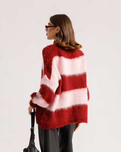 Maglione morbido a righe - T3470