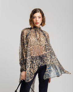 Camicia volume animalier - H13568