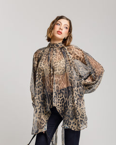 Camicia volume animalier - H13568