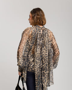 Camicia volume animalier - H13568