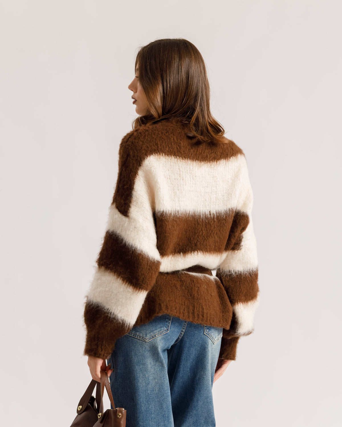 Maglione morbido a righe - T3470