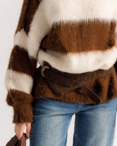 Maglione morbido a righe - T3470