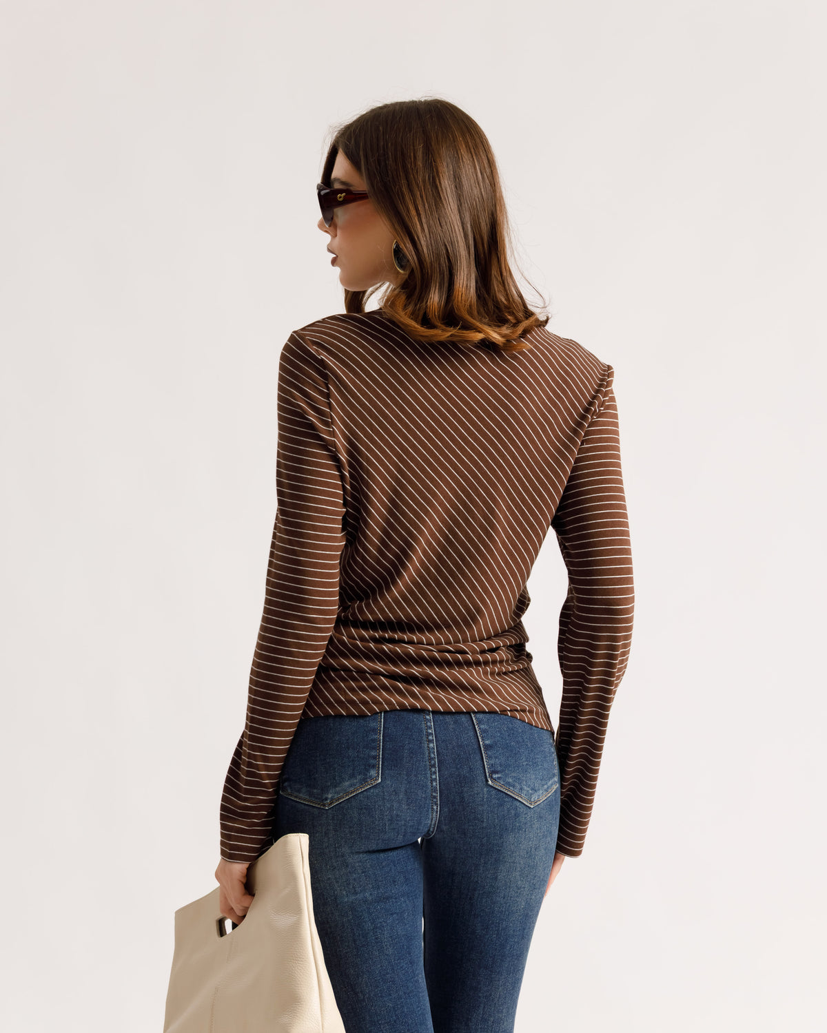 Maglia in viscosa a righe - 5663