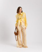 Pantaloni a righe GIALLO - 11625