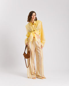 Pantaloni a righe GIALLO - 11625