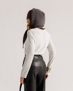 Maglia in viscosa a righe - 5663