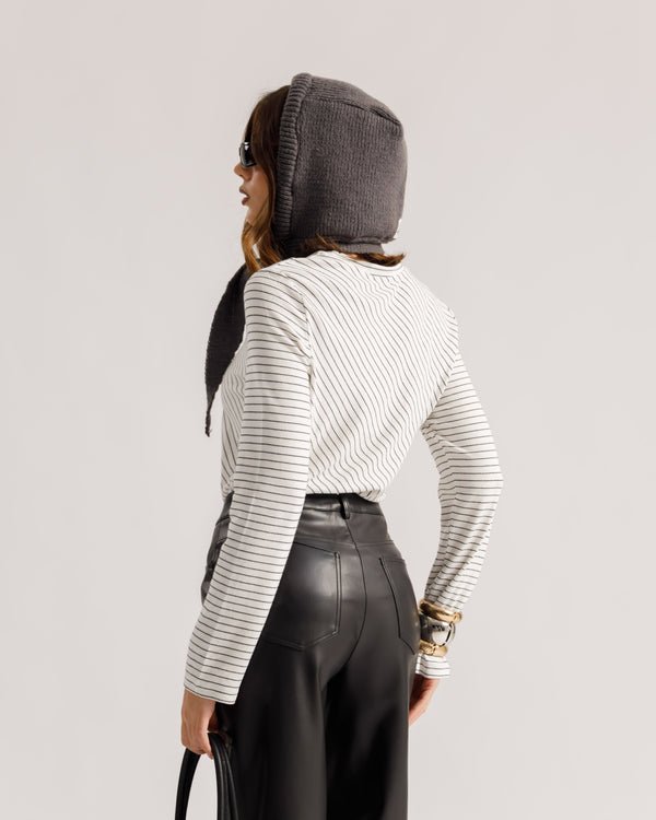 Pull en viscose à rayures - 5663