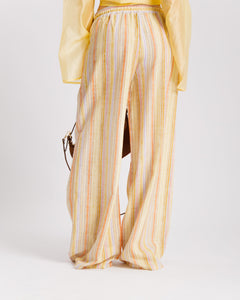 Pantaloni a righe GIALLO - 11625