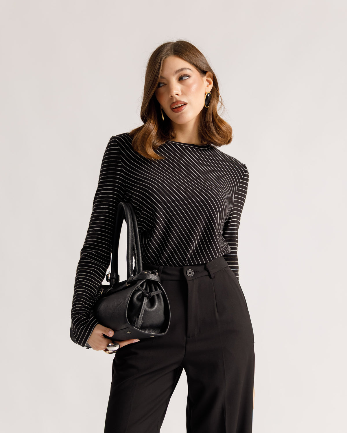 Maglia in viscosa a righe - 5663