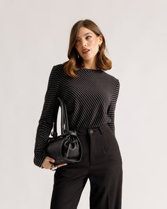 Maglia in viscosa a righe - 5663