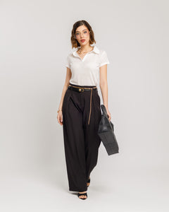 Pantaloni con pinces ed elastico  - M759 SLC