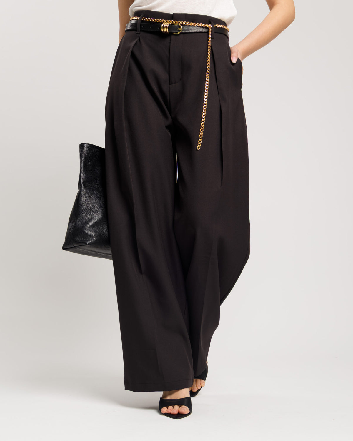 Pantaloni con pinces ed elastico  - M759 SLC