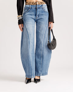 Jeans bustino animalier - H3881