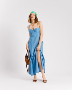 Abito midi denim - PS9626