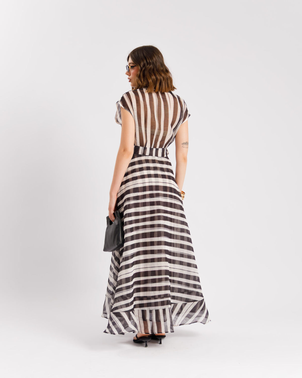 Abito lungo a righe - R15289