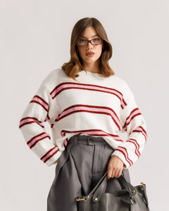 Maglione in lana a righe - 3551