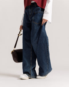 Jeans con tasche e risvolto - L1537